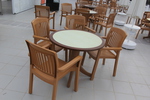 Универсален стол от пластмаса за кафене, за външно използване